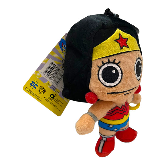 Super Hero Girls Plush Wonder Woman Doll Clip On Wallet Toy, Gift for Girls - Picture 2 of 5